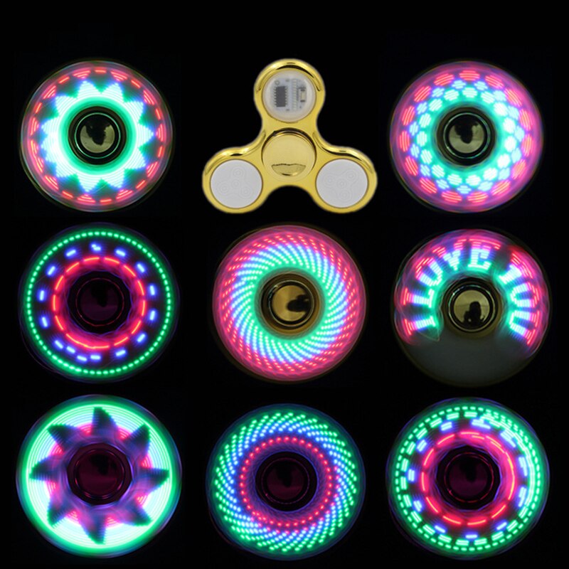 Colorful Glowing LED Fidget Spinner Colorful Glowing LED Fidget Spinner