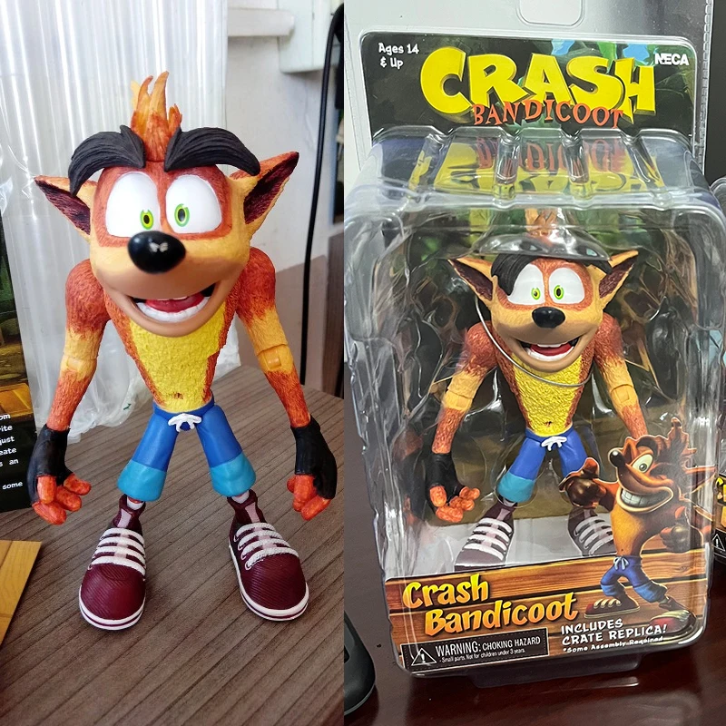 Crash figura juego Crash Bandicoot Sane trilogy acción Anime figura juguete muñeca decoración regalos de Halloween