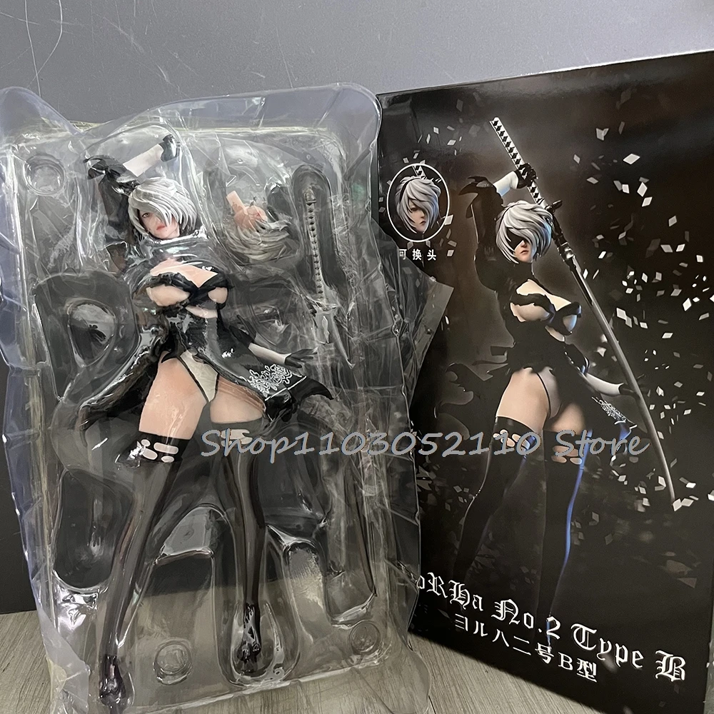 Anime NieR: Automata Yorha tipo B 2B YoRHa Fiugre tipo A No.2 chica PVC figura de acción modelo colección juguetes muñeca regalo